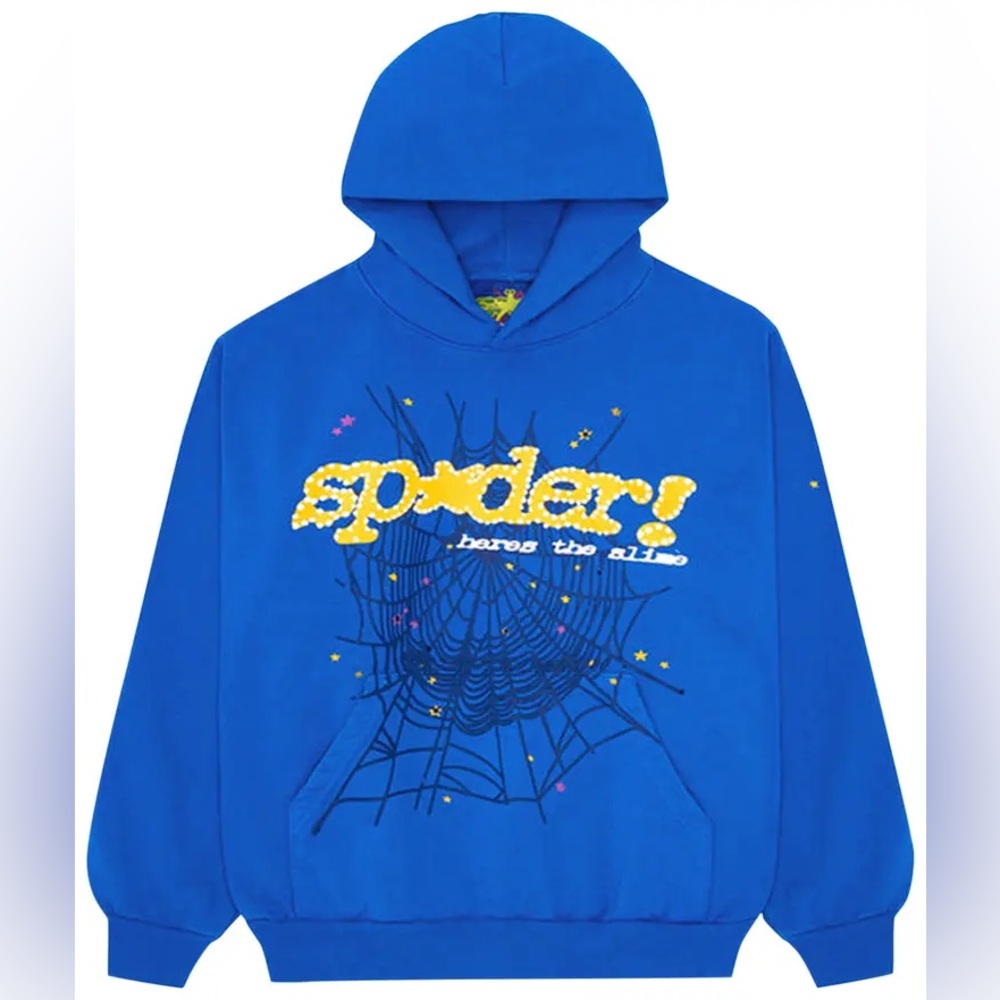 BLUE SP5DER HOODIE